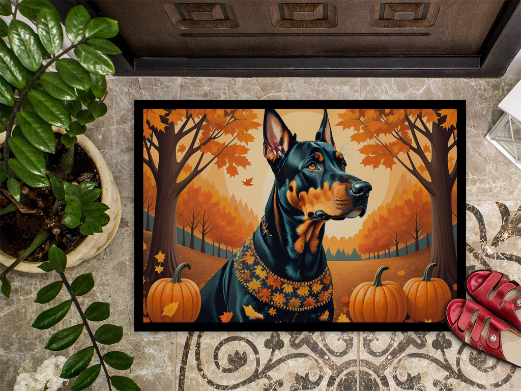 Glamorous Pups : Doberman Pinscher Fall Doormat