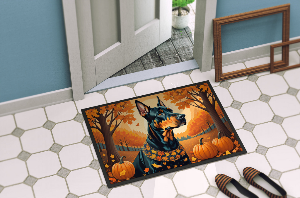 Glamorous Pups : Doberman Pinscher Fall Doormat