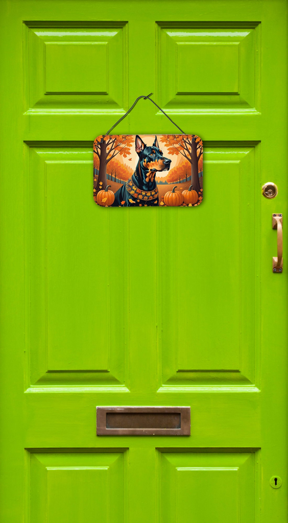 Glamorous Pups : Doberman Pinscher Fall Wall or Door Hanging Prints