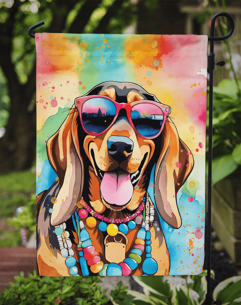 Glamorous Pups : Doberman Pinscher Hippie Dawg Garden Flag