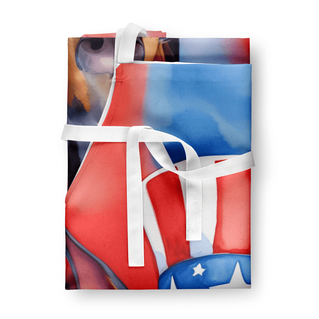 Glamorous Pups : Doberman Pinscher Patriotic American Apron