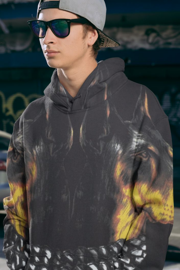 Glamorous Pups : Dog Art (1) Men Sublimation Hoodie