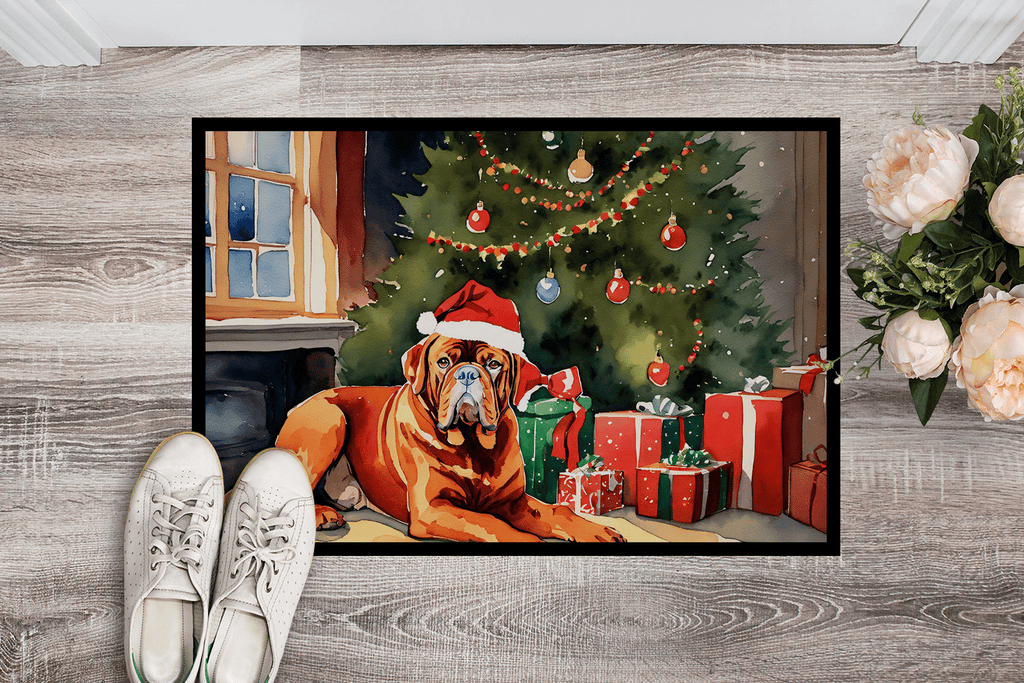 Glamorous Pups : Dogue de Bordeaux Cozy Christmas Doormat