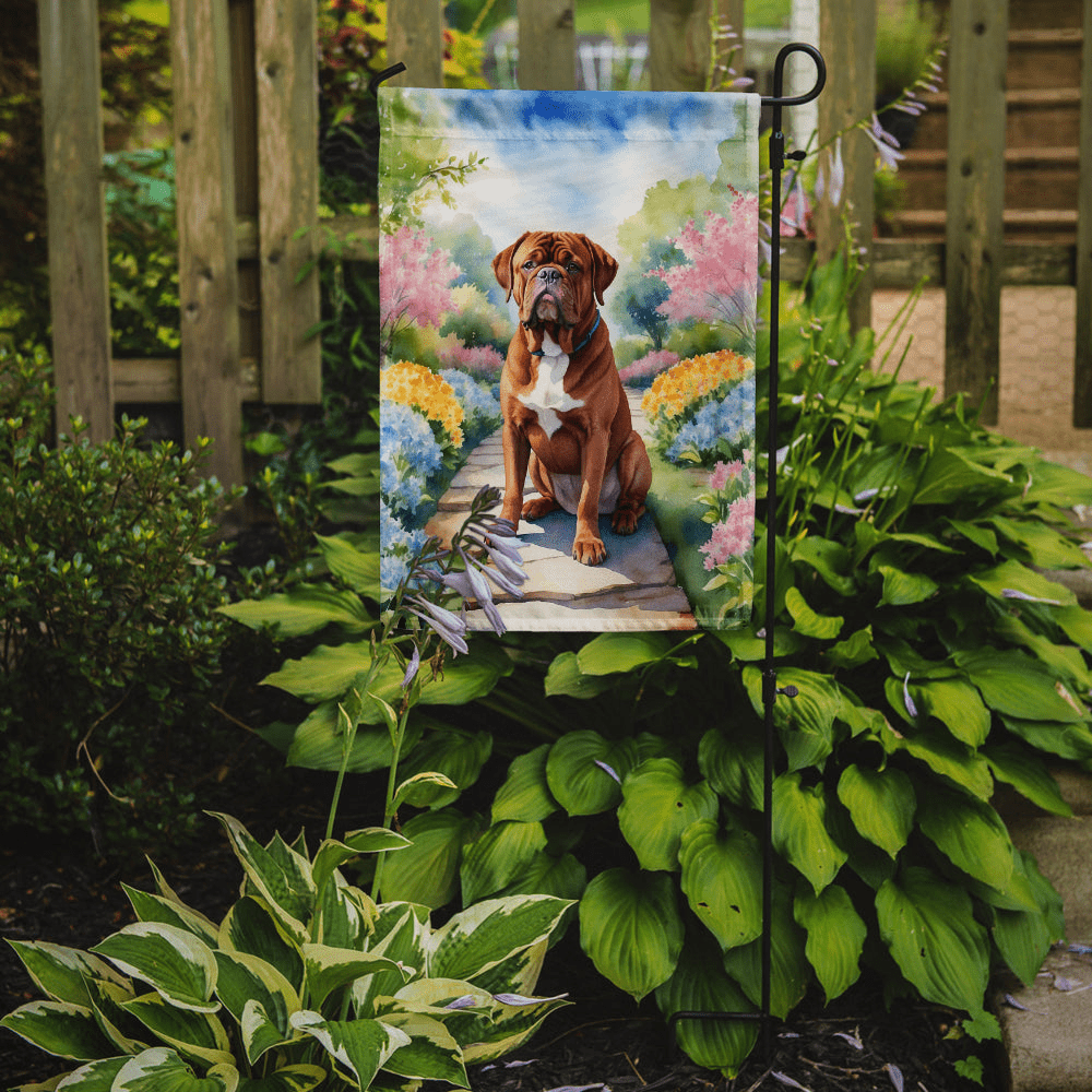 Glamorous Pups : Dogue de Bordeaux Spring Path Garden Flag