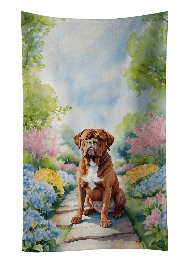 Glamorous Pups : Dogue de Bordeaux Spring Path Kitchen Towel