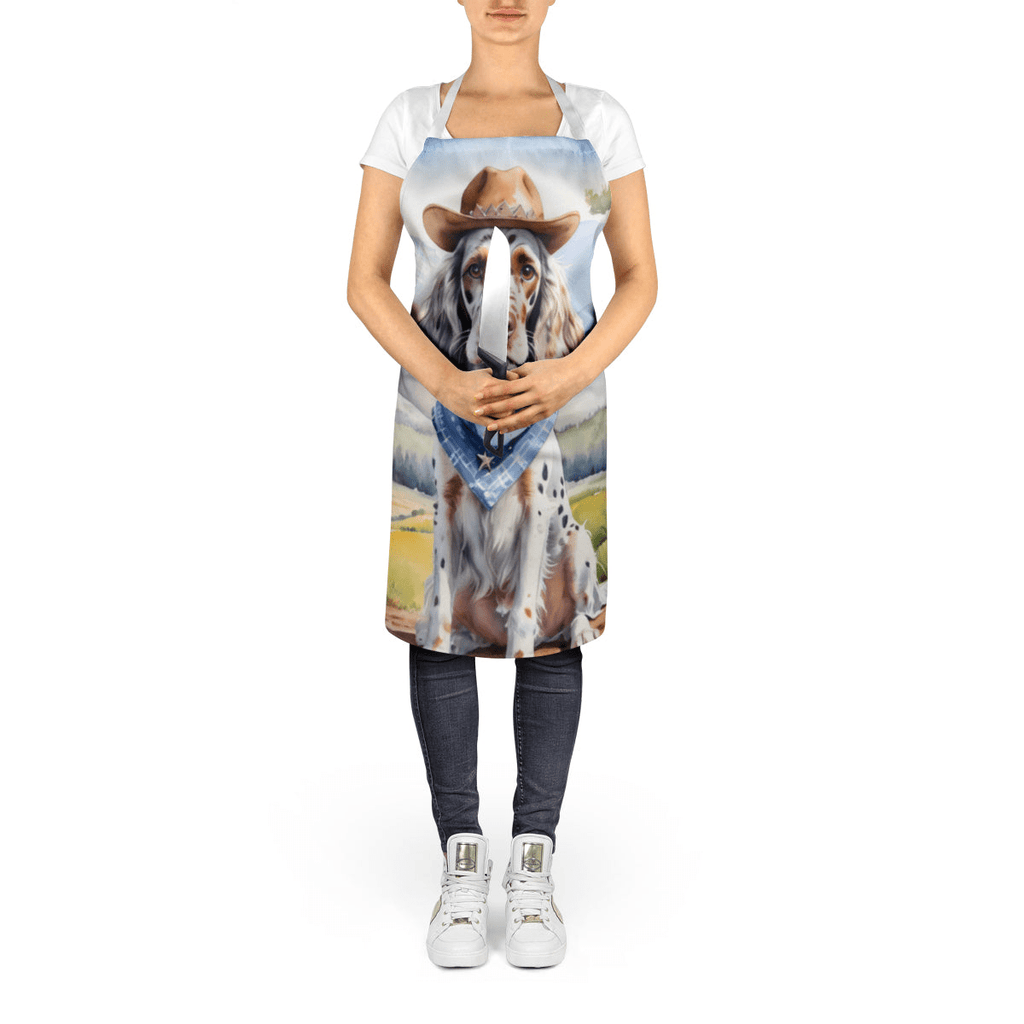 Glamorous Pups : English Setter Cowboy Welcome Apron