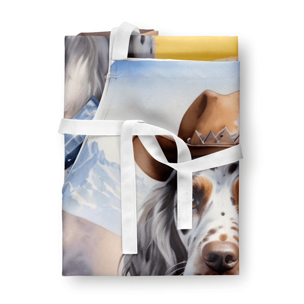 Glamorous Pups : English Setter Cowboy Welcome Apron
