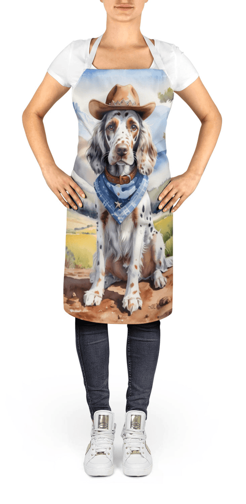 Glamorous Pups : English Setter Cowboy Welcome Apron