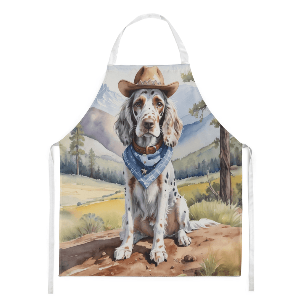 Glamorous Pups : English Setter Cowboy Welcome Apron