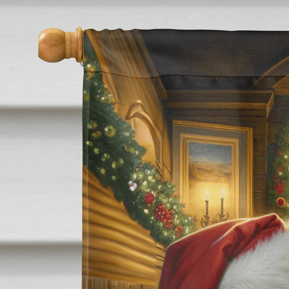 Glamorous Pups : English Springer Spaniel and Santa Claus House Flag