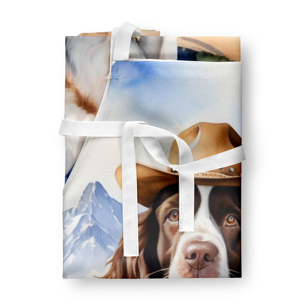 Glamorous Pups : English Springer Spaniel Cowboy Welcome Apron
