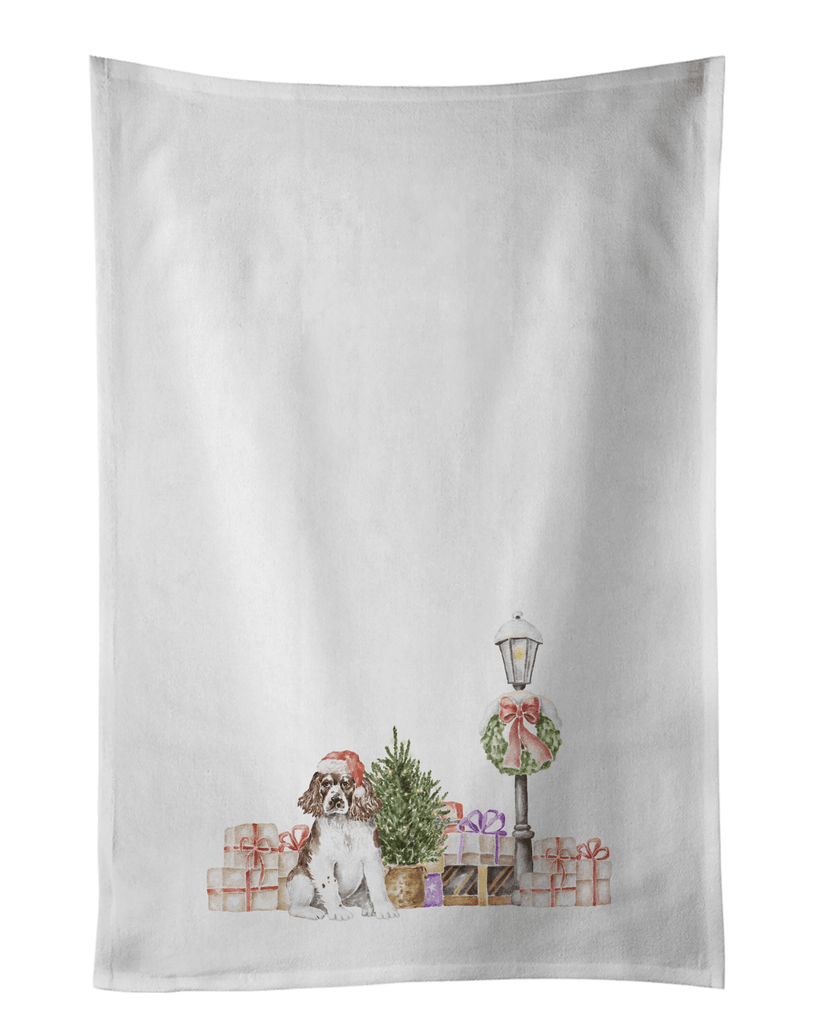 Glamorous Pups : English Springer Spaniel Puppy Liver and White Kitchen Towel Set of 2