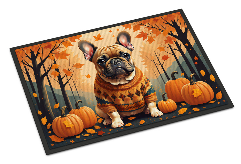 Glamorous Pups : Fawn French Bulldog Fall Doormat