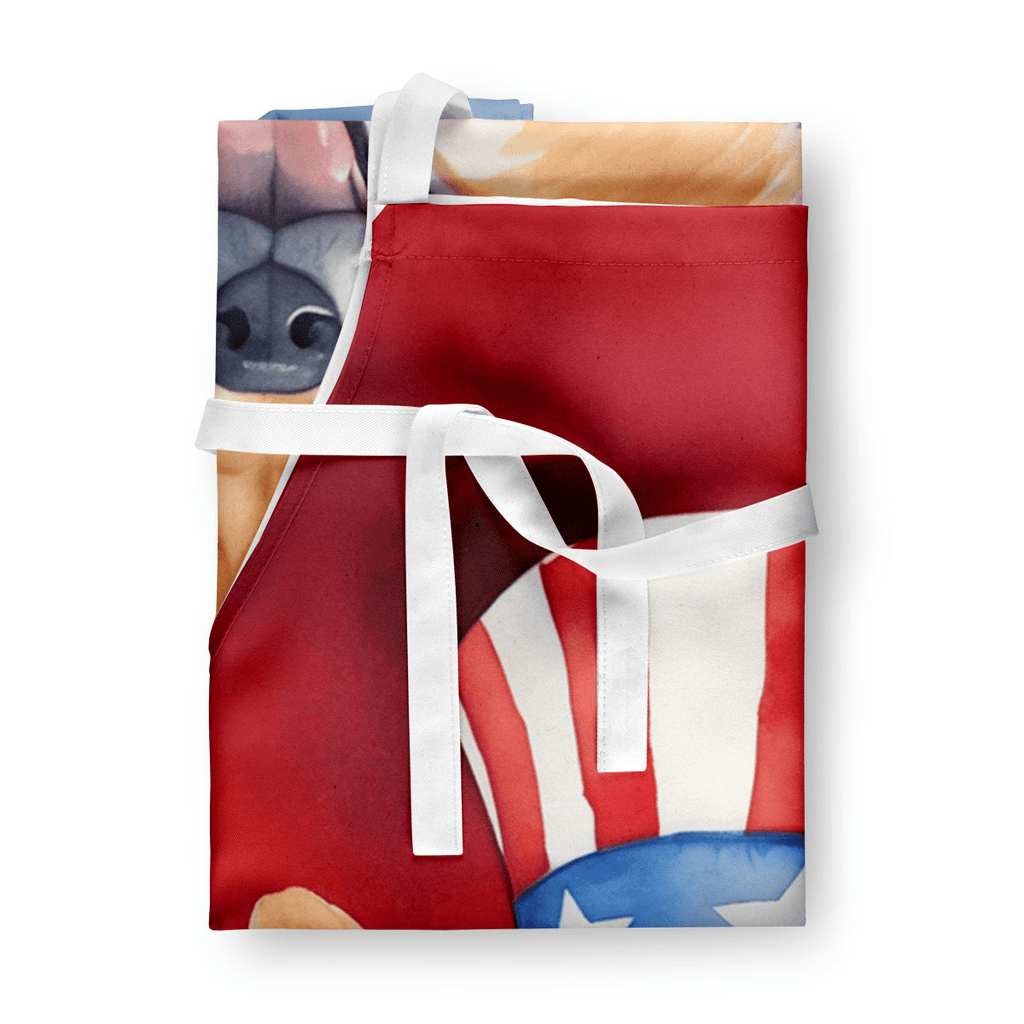Glamorous Pups : Finnish Spitz Patriotic American Apron