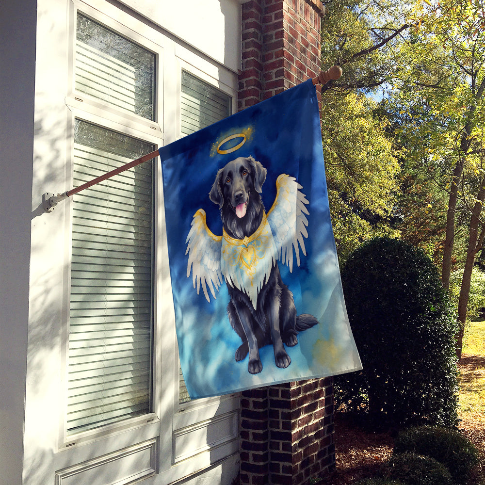 Glamorous Pups : Flat-Coated Retriever My Angel House Flag