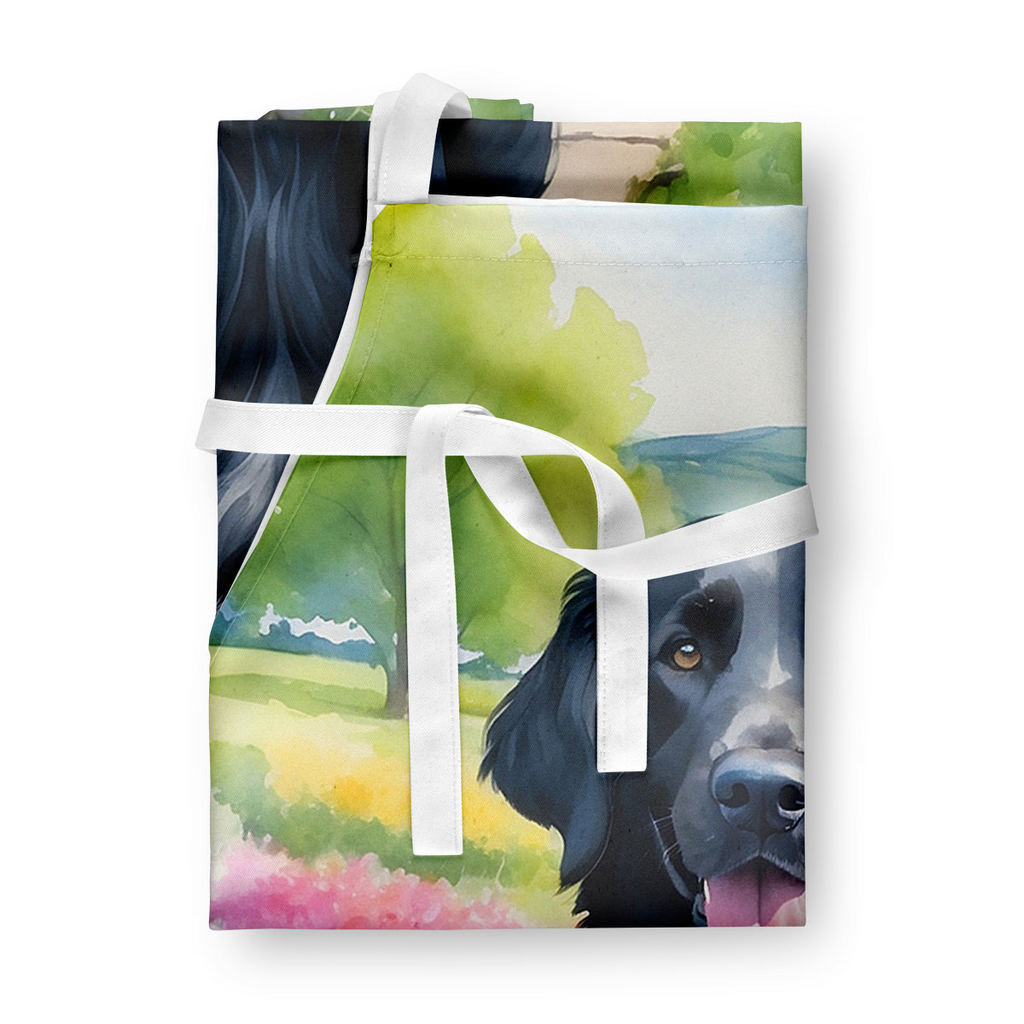 Glamorous Pups : Flat-Coated Retriever Spring Path Apron