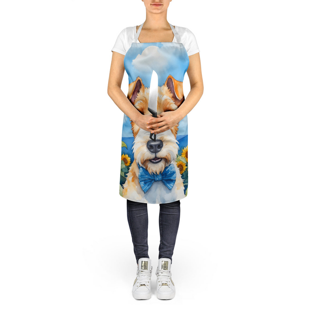 Glamorous Pups : Fox Terrier in Sunflowers Apron