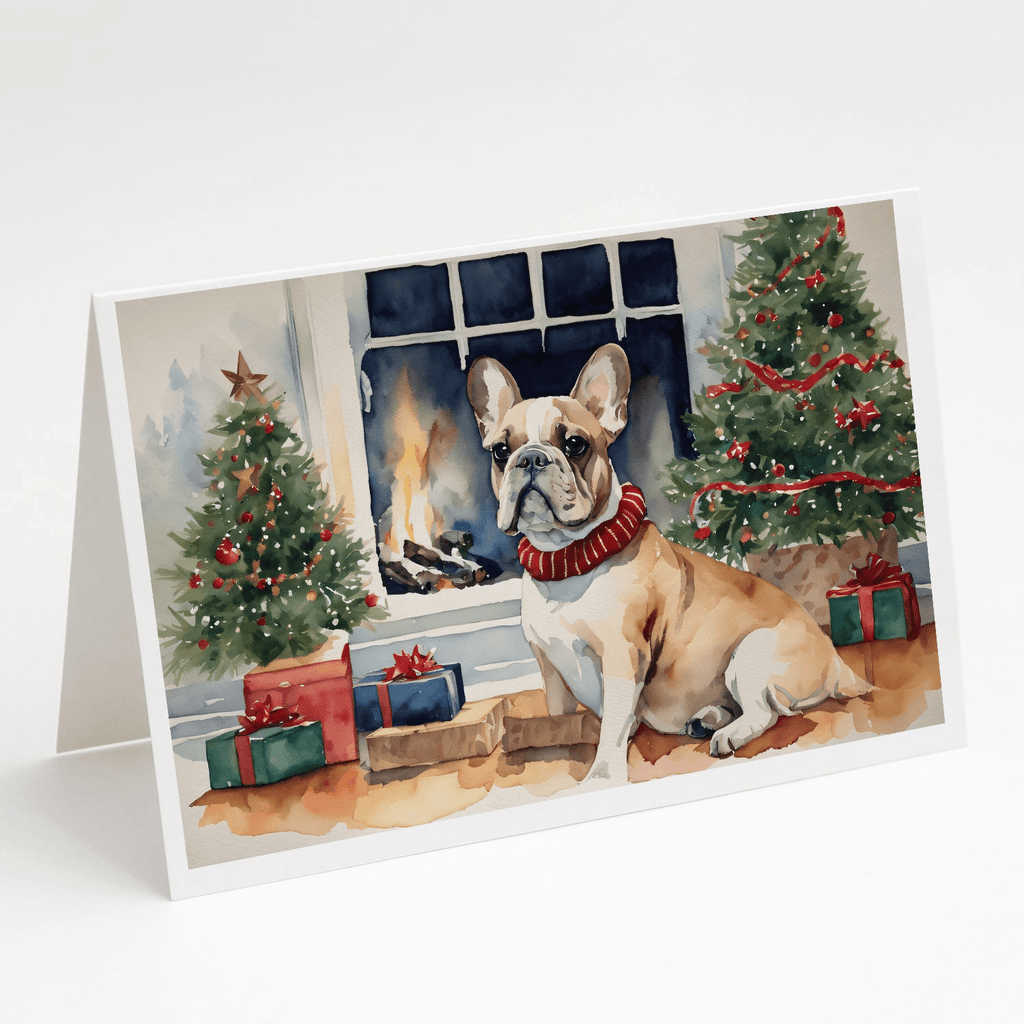 Glamorous Pups : French Bulldog Christmas Greeting Cards Pack of 8