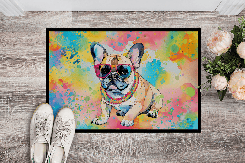 Glamorous Pups : French Bulldog Hippie Dawg Doormat