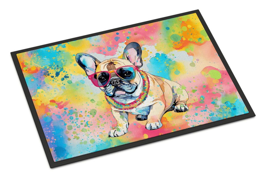 Glamorous Pups : French Bulldog Hippie Dawg Doormat