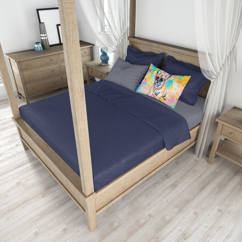 Glamorous Pups : French Bulldog Hippie Dawg Standard Pillowcase