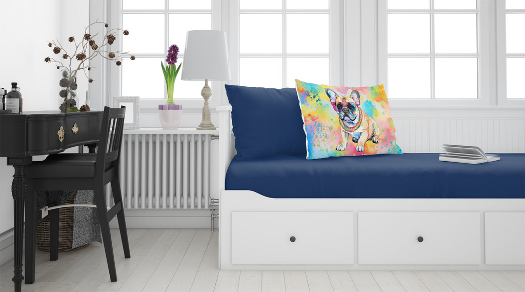 Glamorous Pups : French Bulldog Hippie Dawg Standard Pillowcase
