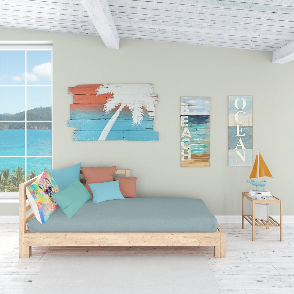 Glamorous Pups : French Bulldog Hippie Dawg Standard Pillowcase