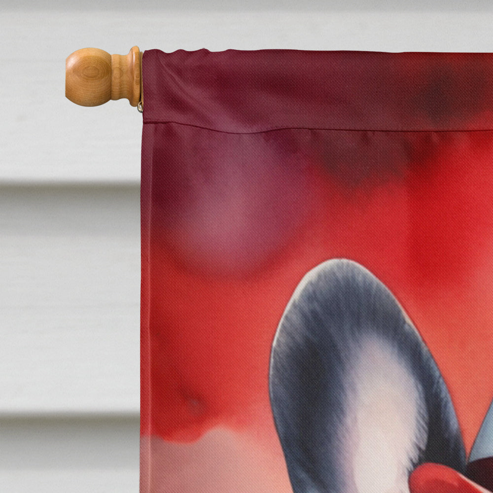 Glamorous Pups : French Bulldog Patriotic American House Flag