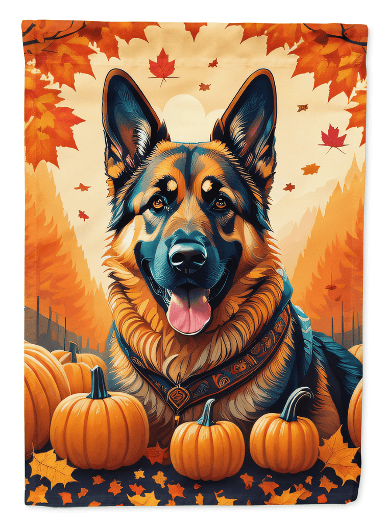 Glamorous Pups : German Shepherd Fall Garden Flag