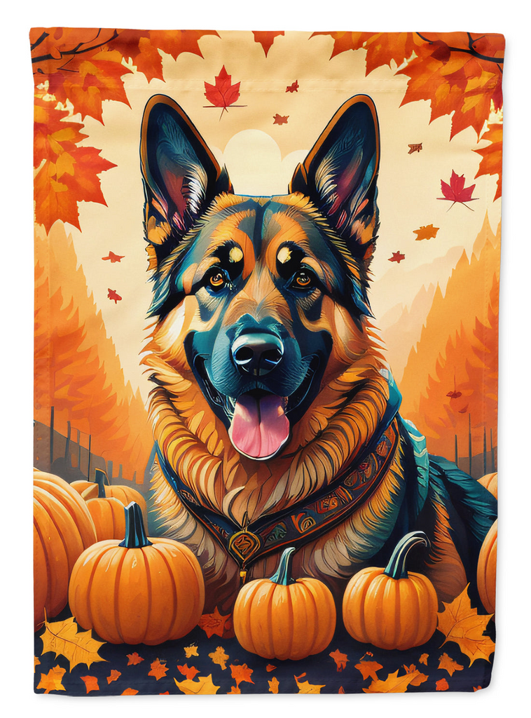 Glamorous Pups : German Shepherd Fall House Flag