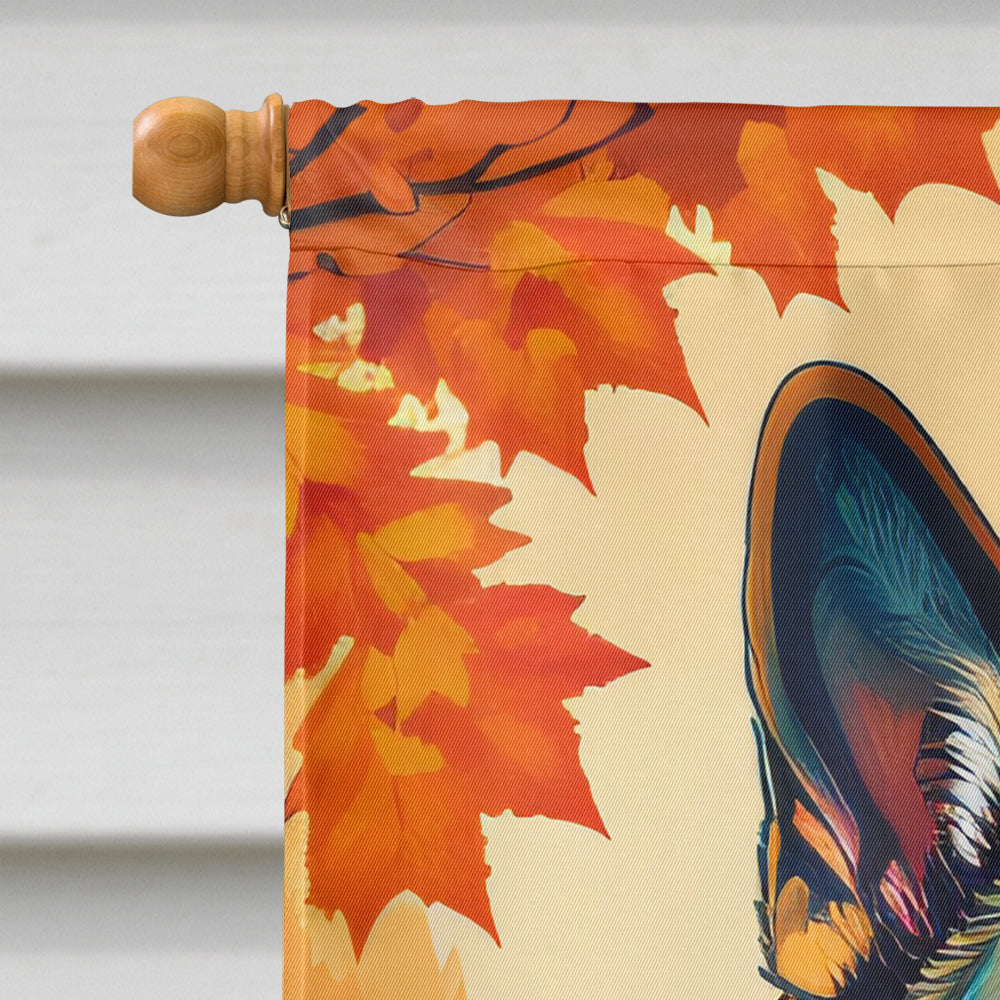 Glamorous Pups : German Shepherd Fall House Flag