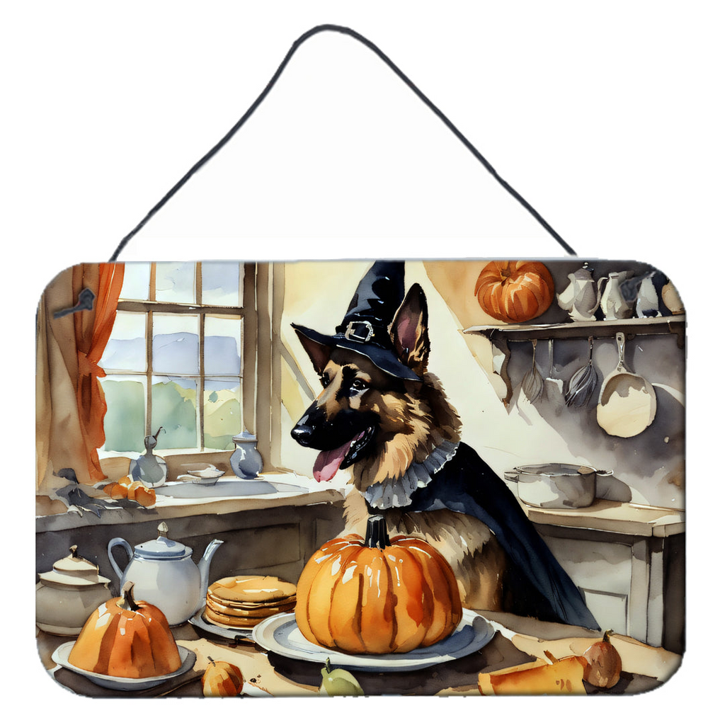 Glamorous Pups : German Shepherd Fall Kitchen Pumpkins Wall or Door Hanging Prints