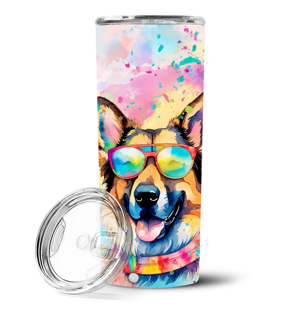 Glamorous Pups : German Shepherd Hippie Dawg Stainless Steel Skinny Tumbler