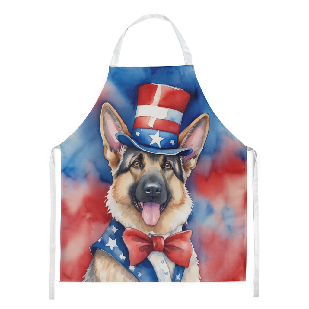 Glamorous Pups : German Shepherd Patriotic American Apron
