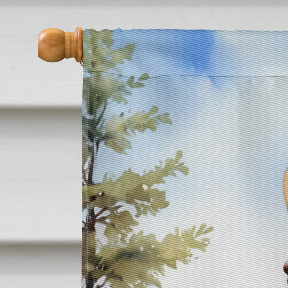 Glamorous Pups : German Shorthaired Pointer Cowboy Welcome House Flag