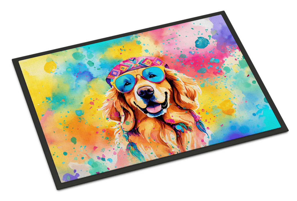 Glamorous Pups : Golden Retriever Hippie Dawg Doormat