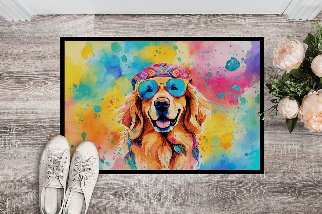 Glamorous Pups : Golden Retriever Hippie Dawg Doormat
