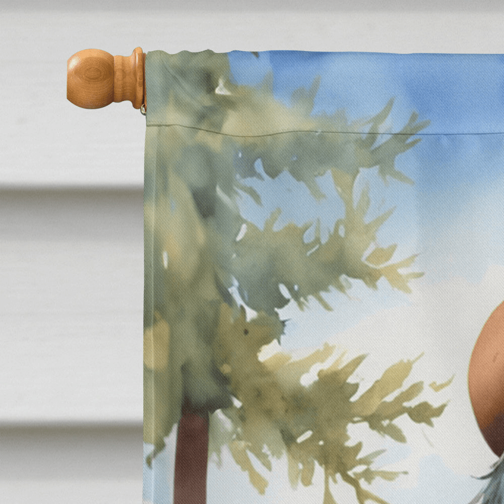 Glamorous Pups : Gordon Setter Cowboy Welcome House Flag