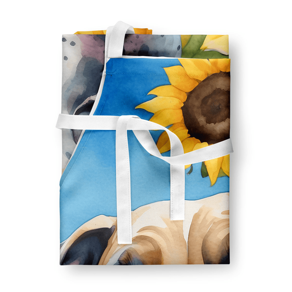 Glamorous Pups : Great Dane in Sunflowers Apron