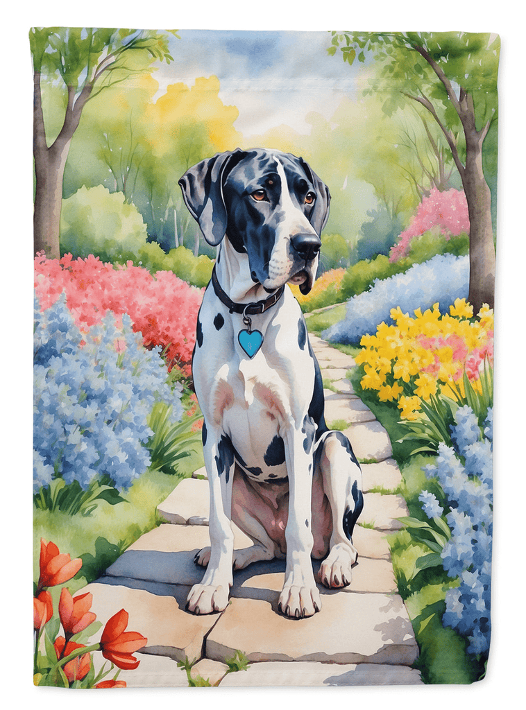 Glamorous Pups : Great Dane Spring Path Garden Flag