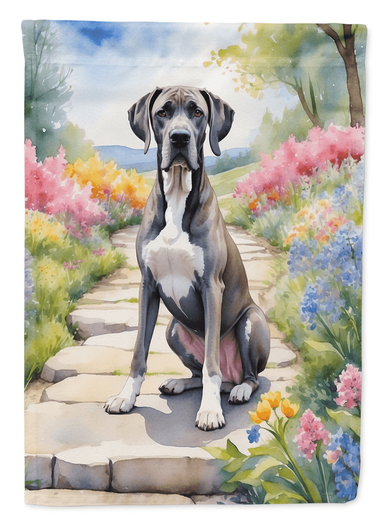 Glamorous Pups : Great Dane Spring Path House Flag