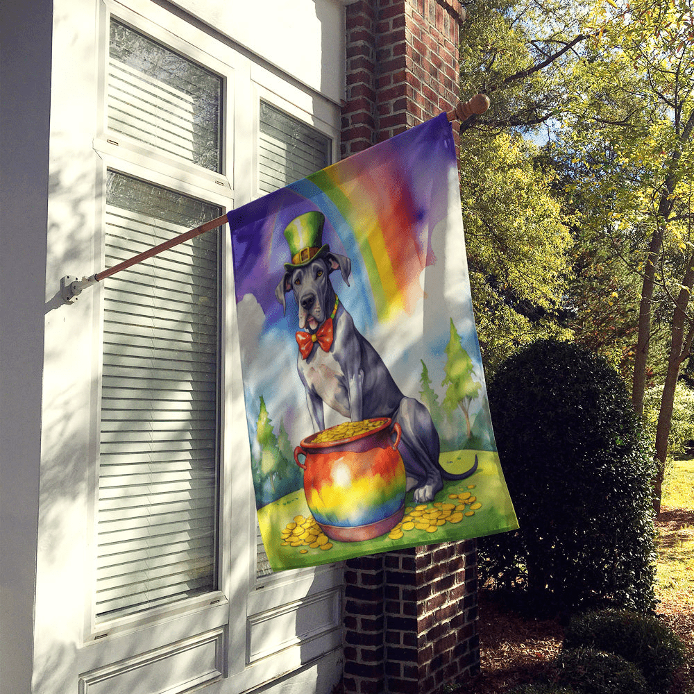 Glamorous Pups : Great Dane St Patrick's Day House Flag