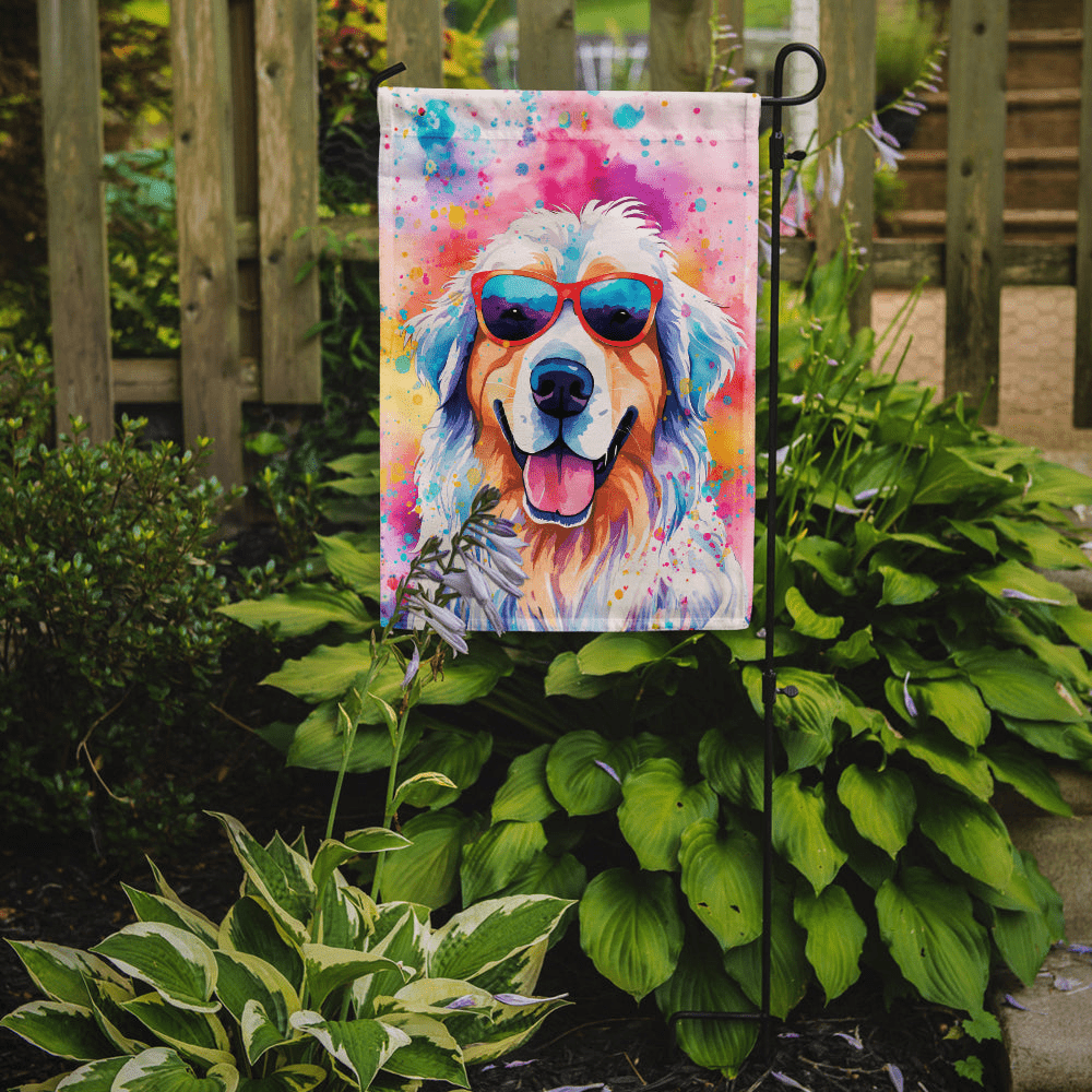 Glamorous Pups : Great Pyrenees Hippie Dawg Garden Flag
