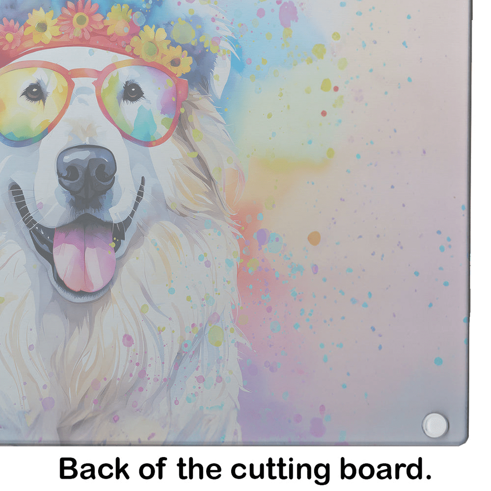 Glamorous Pups : Great Pyrenees Hippie Dawg Glass Cutting Board