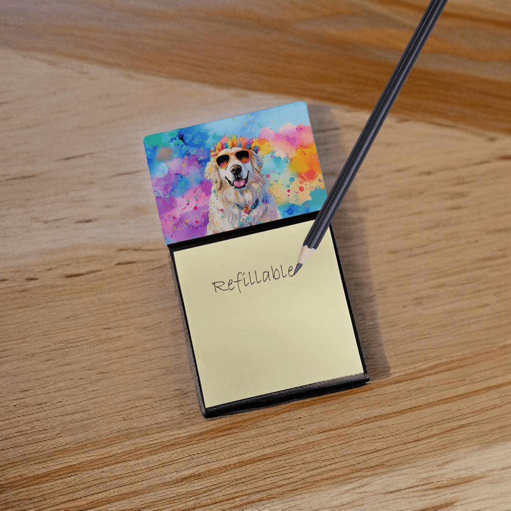 Glamorous Pups : Great Pyrenees Hippie Dawg Sticky Note Holder
