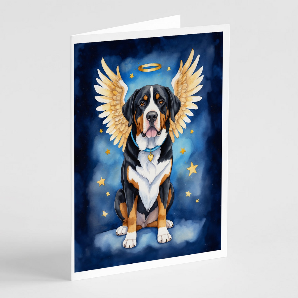 Glamorous Pups : Greater Swiss Mountain Dog My Angel Greeting Cards Pack of 8
