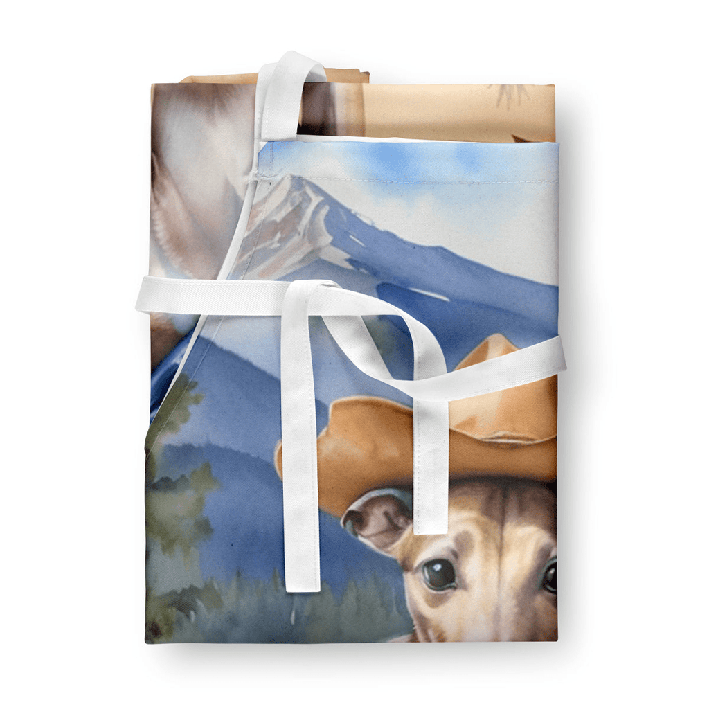 Glamorous Pups : Greyhound Cowboy Welcome Apron