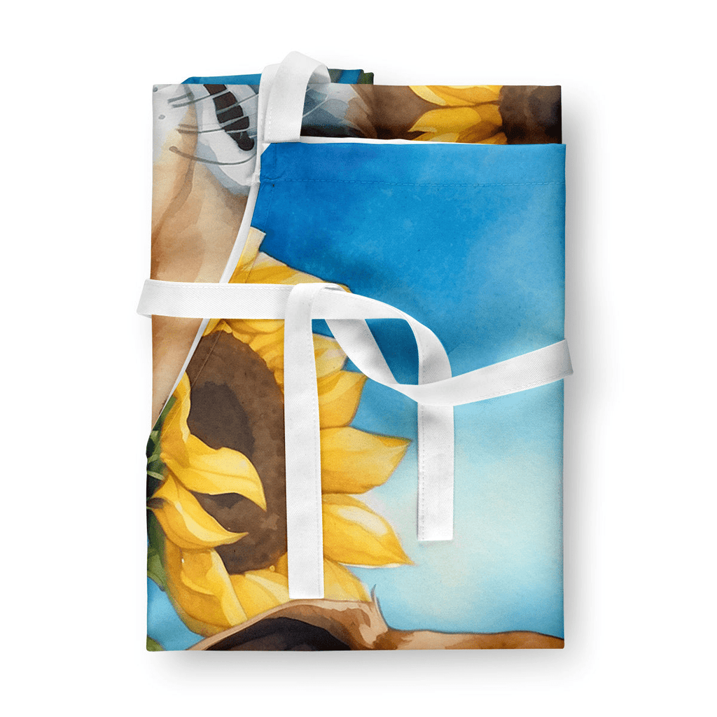 Glamorous Pups : Greyhound in Sunflowers Apron