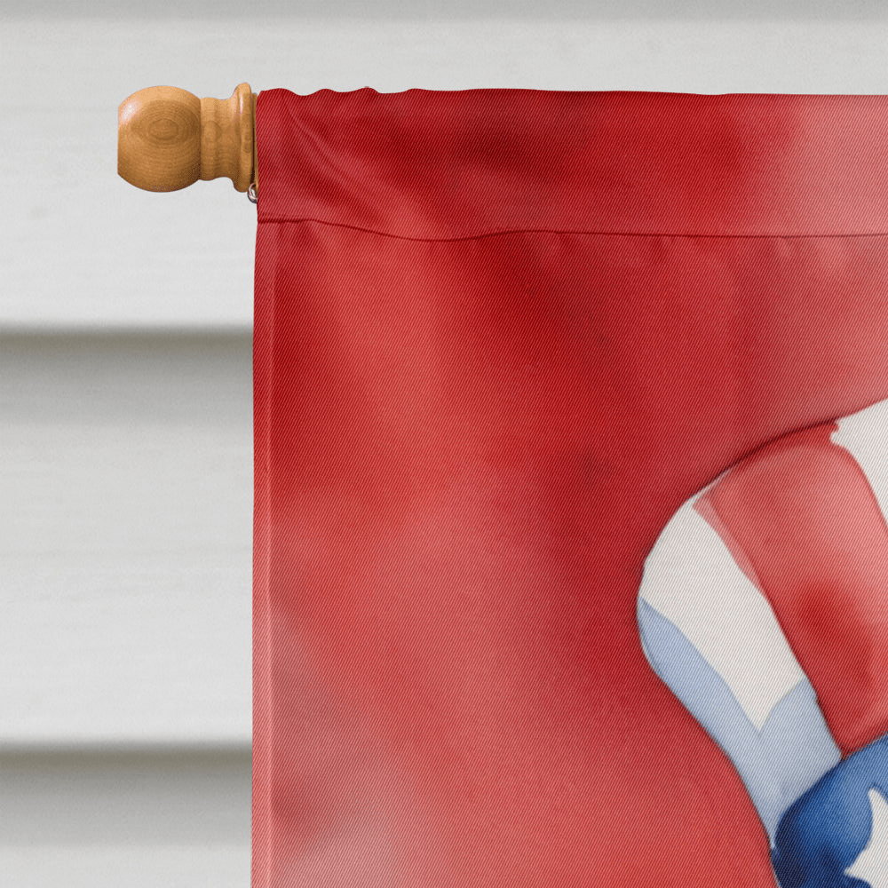 Glamorous Pups : Greyhound Patriotic American House Flag