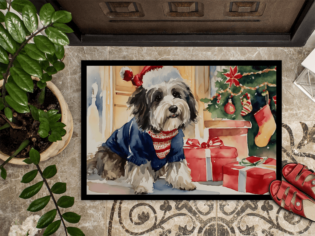 Glamorous Pups : Havanese Cozy Christmas Doormat